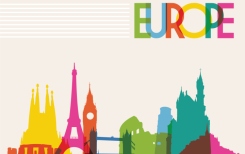 Europe travel background